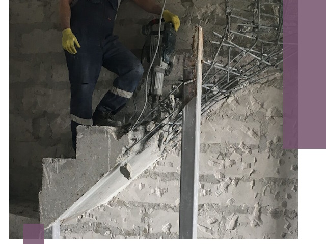 Демонтаж металлических и бетонных лестниц в Балахне