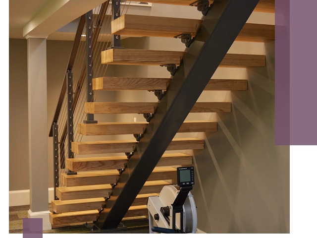 Лестницы на монокосоурах под ключ в Балахне - изготовление и монтаж