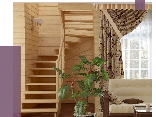 Лестницы для дачи в Балахне от 77576 руб.  | ПРОЛЁТ-Блх