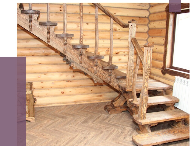 Лестницы в баню в Балахне от 19538 руб. — изготовление | ПРОЛЁТ-Блх