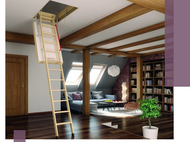 Чердачные лестницы под ключ в Балахне: изготовление и монтаж