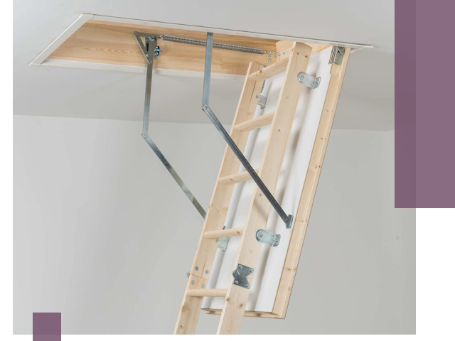 Установка чердачной лестницы под ключ в Балахне