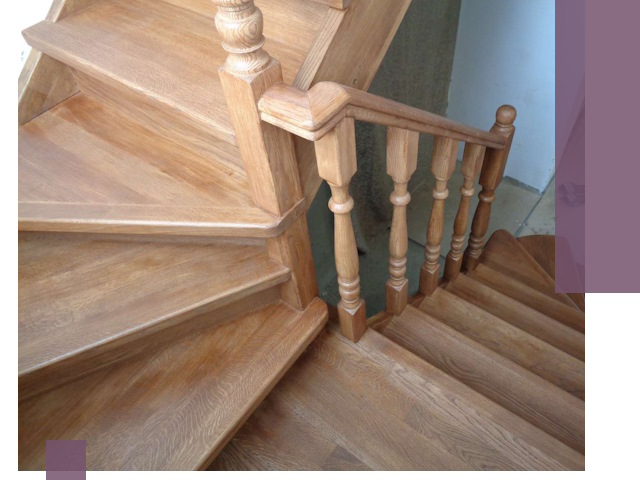 Дубовые лестницы под ключ в Балахне: изготовление и монтаж