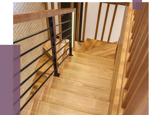 Лестницы из ясеня в Балахне под ключ от 10239 руб. 