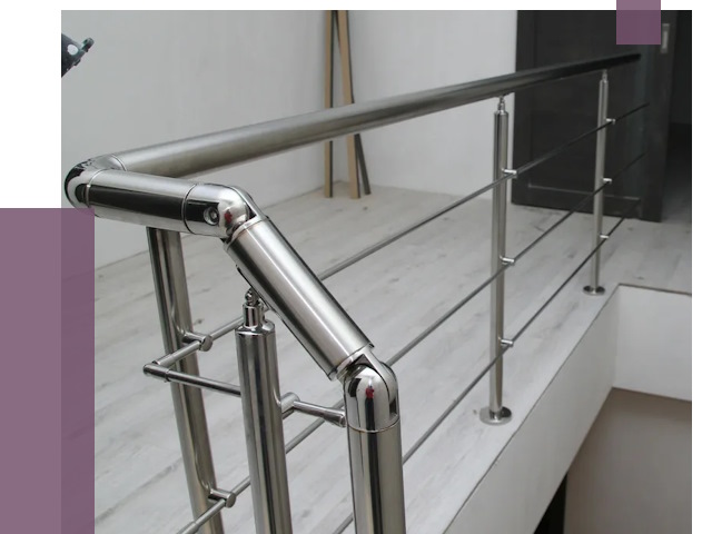 Перила из нержавеющей стали в Балахне от 9194 руб. под ключ | ПРОЛЁТ-Блх