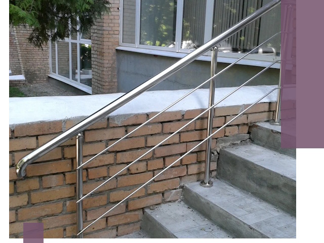 Перила из нержавеющей стали высокого качества в Балахне