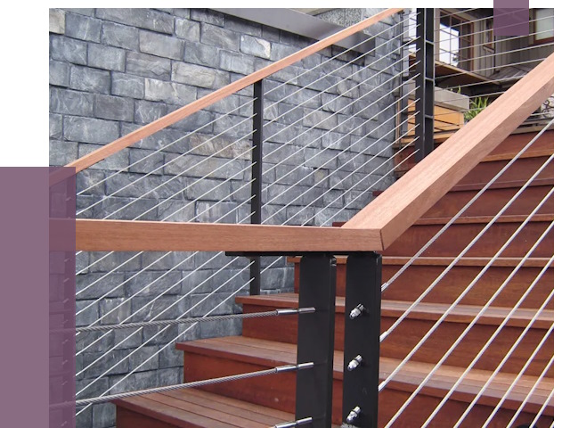 Тросовые перила под ключ в Балахне от 7940 руб.