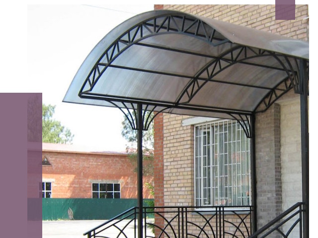 Металлические навесы и козырьки в Балахне от 13060 руб.