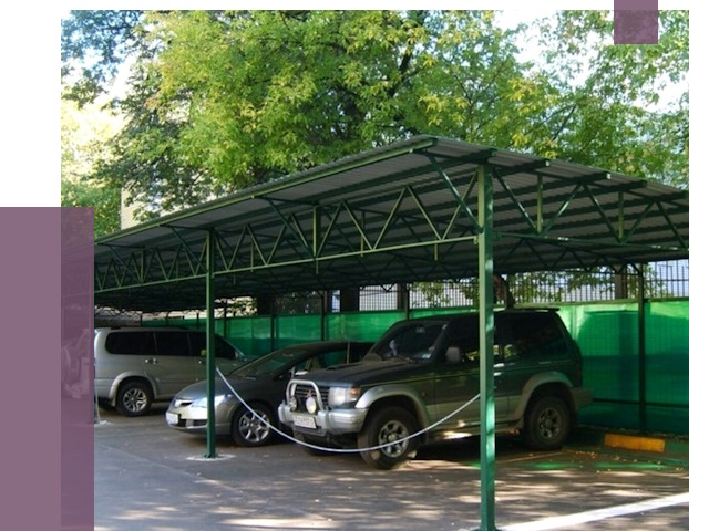 Навесы для парковки в Балахне от 82017 руб. заказать | ПРОЛЁТ-Блх