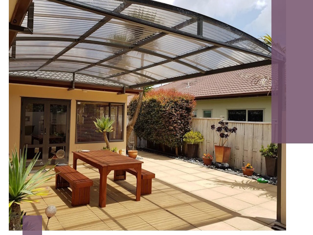 Навесы во двор под ключ в Балахне — изготовление и монтаж