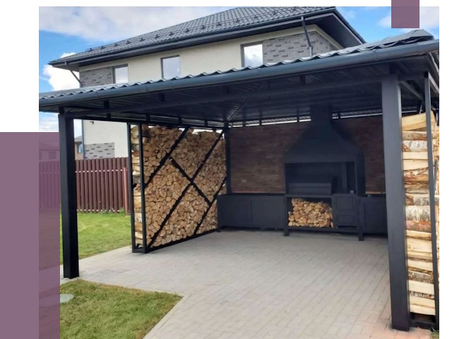 Навесы для барбекю в Балахне от 13008 руб. под ключ | ПРОЛЁТ-Блх