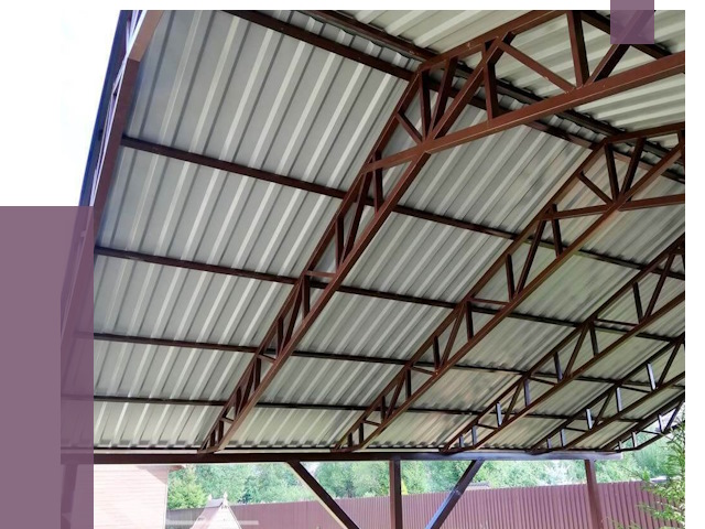 Навесы из профнастила в Балахне от 7523 руб. | ПРОЛЁТ-Блх