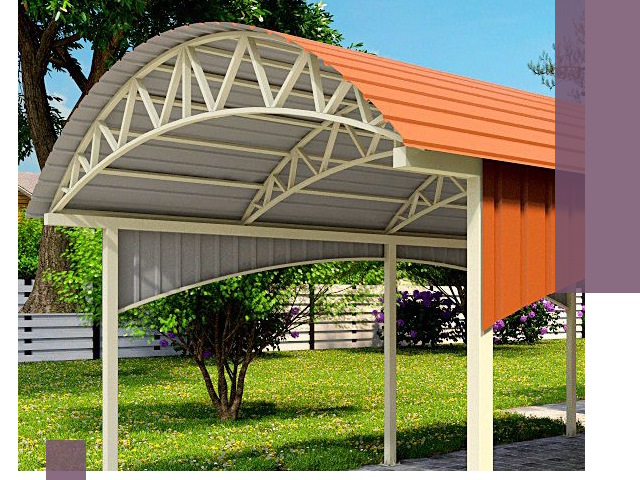 Навесы из профнастила под ключ в Балахне — установка и монтаж