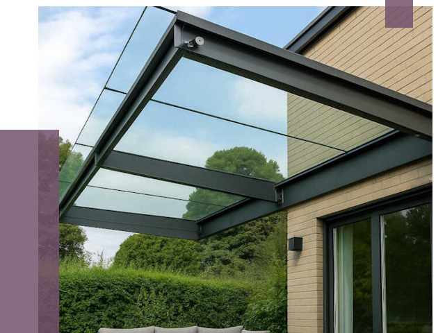 Стеклянные навесы и козырьки в Балахне от 12538 руб.