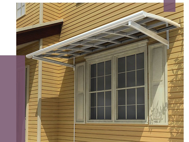 Козырьки над окнами в Балахне от 7784 руб. — монтаж, покупки | ПРОЛЁТ-Блх