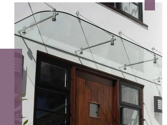 Стеклянные козырьки в Балахне от 19329 руб. | ПРОЛЁТ-Блх