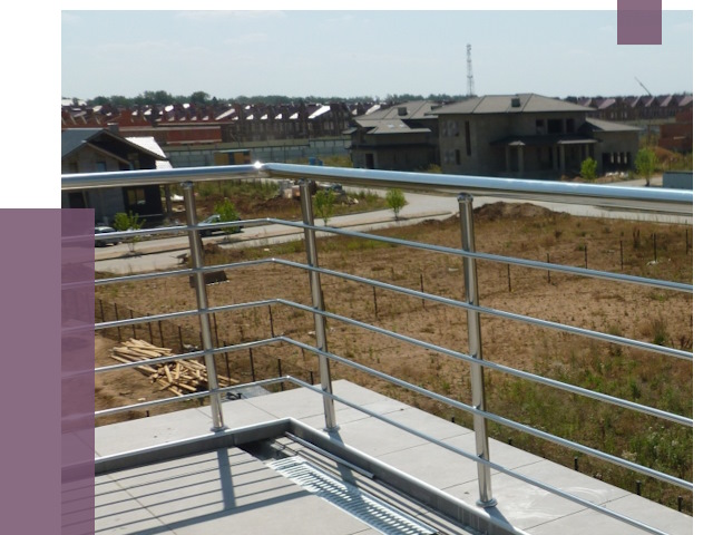 Парапеты из нержавеющей стали в Балахне от 8149 руб. за м² | ПРОЛЁТ-Блх