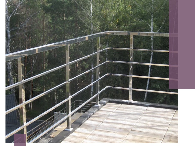 Парапеты из нержавеющей стали в Балахне — изготовление и монтаж