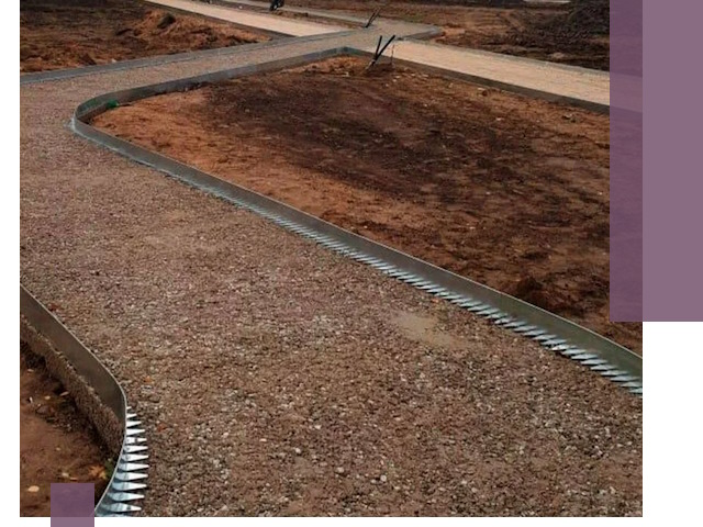 Металлические бордюры под ключ в Балахне — изготовление и монтаж