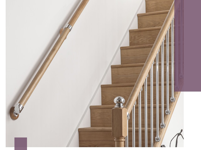 Пристенные поручни из стали и нержавейки под монтаж в Балахне